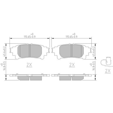 FDB5237 Bremsbelagsatz, Scheibenbremse PREMIER ECO FRICTION
