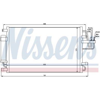 94801 Kondensator, Klimaanlage ** FIRST FIT **
