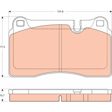 GDB2048 Bremsbelagsatz, Scheibenbremse