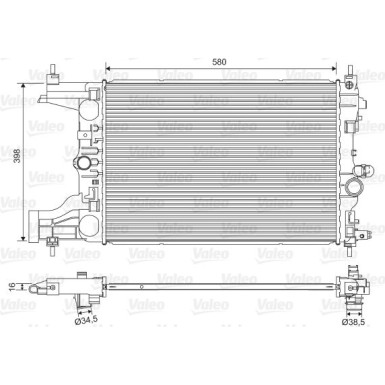 Valeo | Kühler, Motorkühlung | 701594
