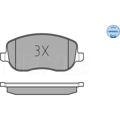 025 242 9419/W Bremsbelagsatz, Scheibenbremse MEYLE-ORIGINAL: True to OE.