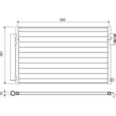 Valeo | Kondensator, Klimaanlage | 822641