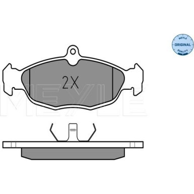025 205 4716 Bremsbelagsatz, Scheibenbremse MEYLE-ORIGINAL: True to OE.
