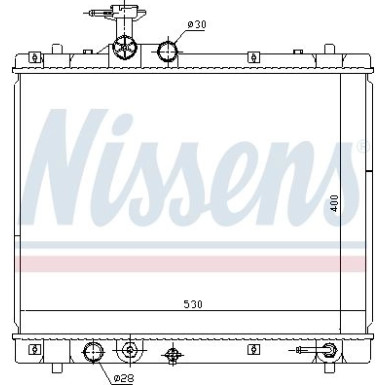 Nissens | Kühler, Motorkühlung | 69402