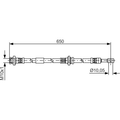 BOSCH | Bremsschlauch | 1 987 481 476