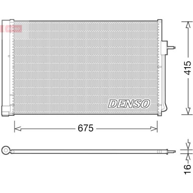 Denso | Kondensator, Klimaanlage | DCN15001