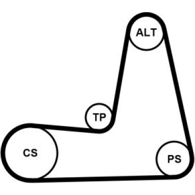 5PK1110K1 Keilrippenriemensatz 5PK1110K1 Keilrippenriemensatz