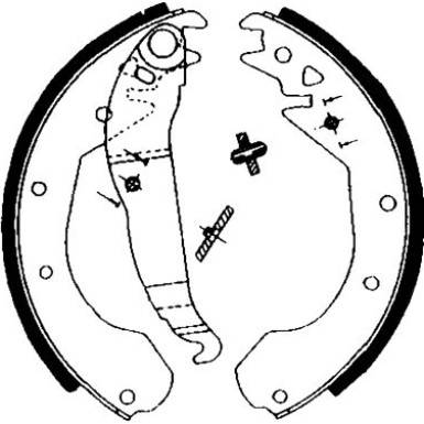 8DB 355 000-631 Bremsbackensatz