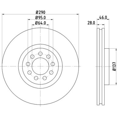 Hella | Bremsscheibe | 8DD 355 117-461