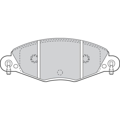 Valeo Bremsbelagsatz, Scheibenbremse ESSENTIAL 302020