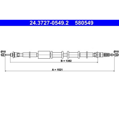 24.3727-0549.2 Seilzug, Feststellbremse