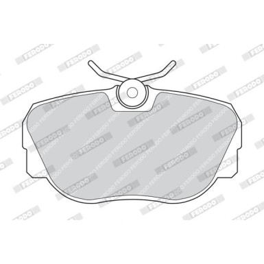 Ferodo | Bremsbelagsatz, Scheibenbremse | FDB660