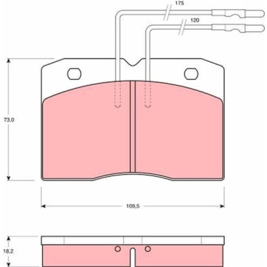 GDB343 Bremsbelagsatz, Scheibenbremse GDB343 Bremsbelagsatz, Scheibenbremse