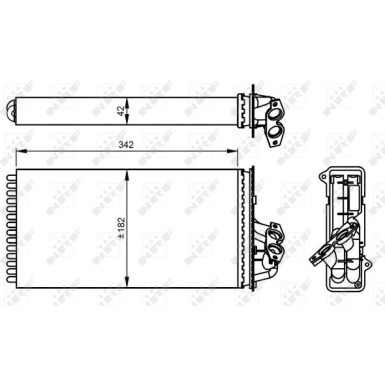 54297 Wärmetauscher, Innenraumheizung EASY FIT