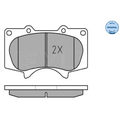 025 240 2417/W Bremsbelagsatz, Scheibenbremse MEYLE-ORIGINAL: True to OE.