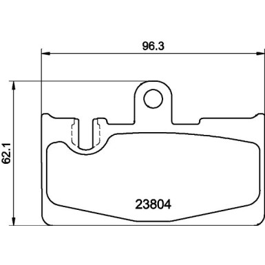 Hella | Bremsbelagsatz, Scheibenbremse | 8DB 355 011-661