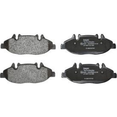 Delphi Bremsbelagsatz, Scheibenbremse LP1947