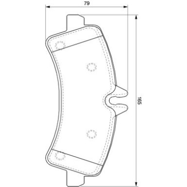 0 986 494 122 Bremsbelagsatz, Scheibenbremse