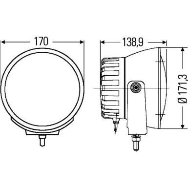 Hella 2 x HELLA Fernscheinwerfer 1F3 009 094-311
