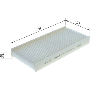 BOSCH 1 987 432 206 Innenraumfilter BOSCH 1 987 432 206 Innenraumfilter