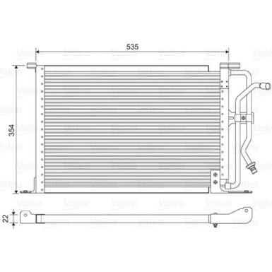 Valeo | Kondensator, Klimaanlage | 822627