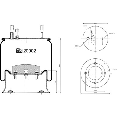 FEBI BILSTEIN 20902 Federbalg, Luftfederung