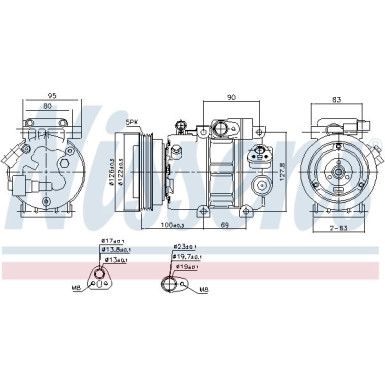 Nissens | Kompressor, Klimaanlage | 89292