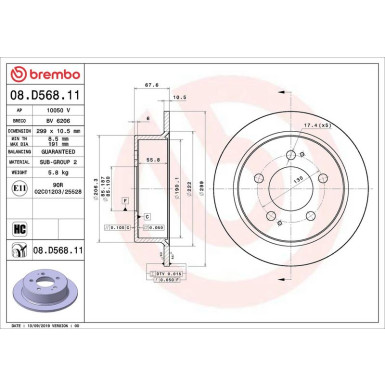 Brembo | Bremsscheibe | 08.D568.11