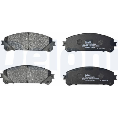 LP2201 Bremsbelagsatz, Scheibenbremse