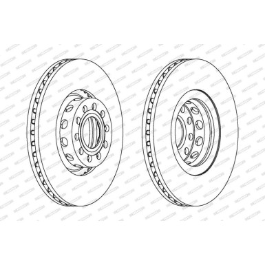 Ferodo Bremsscheibe PREMIER Coat+ disc DDF954C-1