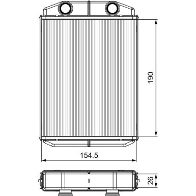 811553 Wärmetauscher, Innenraumheizung 811553 Wärmetauscher, Innenraumheizung