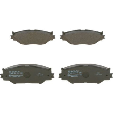 BOSCH | Bremsbelagsatz, Scheibenbremse | 0 986 494 316