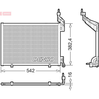 Denso | Kondensator, Klimaanlage | DCN10048