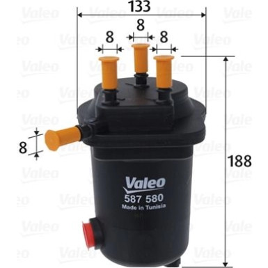 Valeo | Kraftstofffilter | 587580