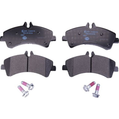 Hella | Bremsbelagsatz, Scheibenbremse | 8DB 355 005-541