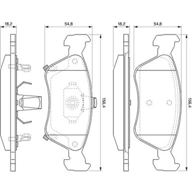 0 986 424 560 Bremsbelagsatz, Scheibenbremse