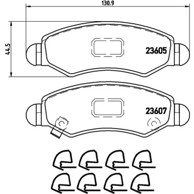 Brembo Bremsbelagsatz, Scheibenbremse PRIME LINE P 79 015