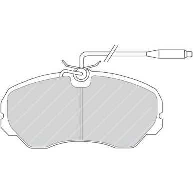 Ferodo | Bremsbelagsatz, Scheibenbremse | FVR510