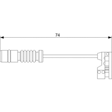 1 987 473 008 Warnkontakt, Bremsbelagverschleiß