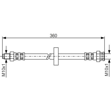 BOSCH | Bremsschlauch | 1 987 481 017