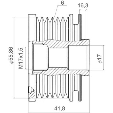 588435 Generatorfreilauf VALEO NEW SPARE PART
