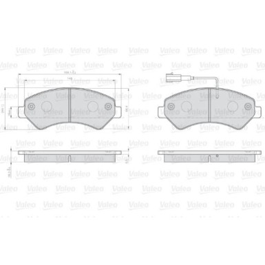 872466 Bremsbelagsatz, Scheibenbremse OPTIPACK for LCV