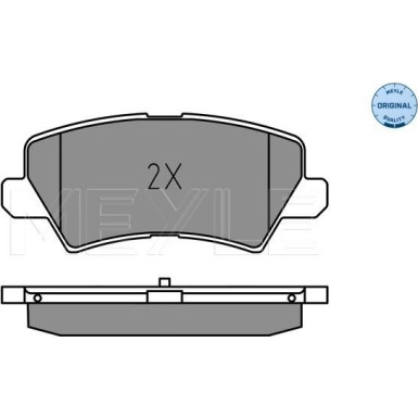Meyle Bremsbelagsatz, Scheibenbremse MEYLE-ORIGINAL: True to OE 025 229 0115