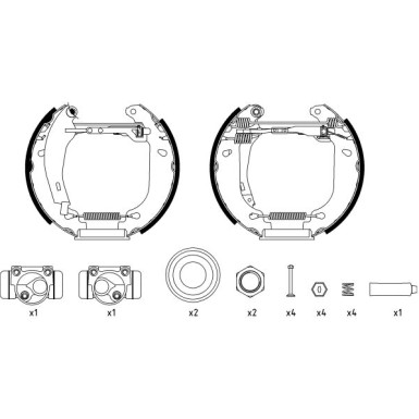 Hella | Bremsbackensatz | 8DB 355 003-911
