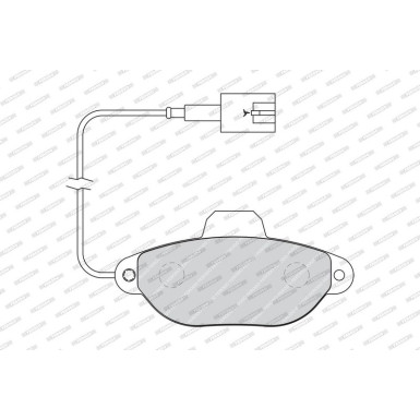 Ferodo | Bremsbelagsatz, Scheibenbremse | FDB1944