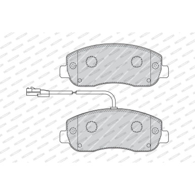 Ferodo | Bremsbelagsatz, Scheibenbremse | FVR4347