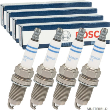 BOSCH 4 x Bosch Zündkerze Double Platinum 0 242 135 524