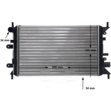 Mahle | Kühler, Motorkühlung | CR 377 000S