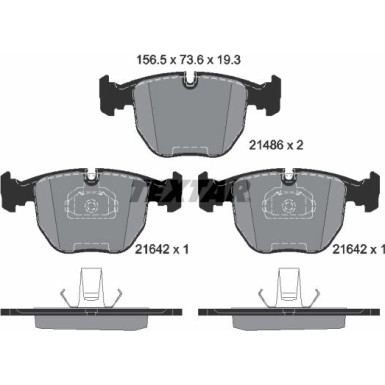 2148602 Bremsbelagsatz, Scheibenbremse Q+