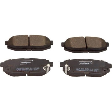 Maxgear | Bremsbelagsatz, Scheibenbremse | 19-3003